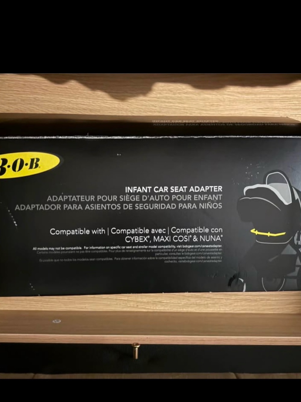 BOB Infant Car Seat Adapter - Black